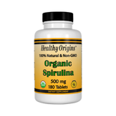 Healthy Origins, Spirulina, 500 Mg, 180 Organic Tabs